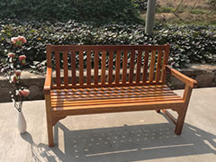 菠萝格休闲长椅