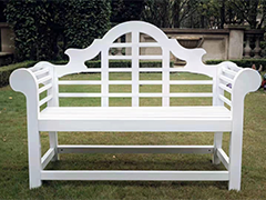 White garden Bench Highest-ranking imperial concubine's  -1.