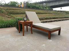 Wooden Sun Lounger RecliningIndonesian Merbau